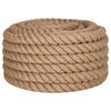 vidaXL Corde de jute 10 m de long 60 mm d'&eacute;paisseur
