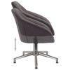 vidaXL Chaise pivotante de bureau Taupe Tissu
