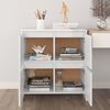 vidaXL Buffet Blanc brillant 70x41x75 cm Bois d'ing&eacute;nierie