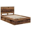 vidaXL Cadre de lit Bois ancien 120 x 190 cm Bois de pin massif