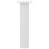 vidaXL Pieds de table basse 4 pi&egrave;ces Blanc 42 cm Acier