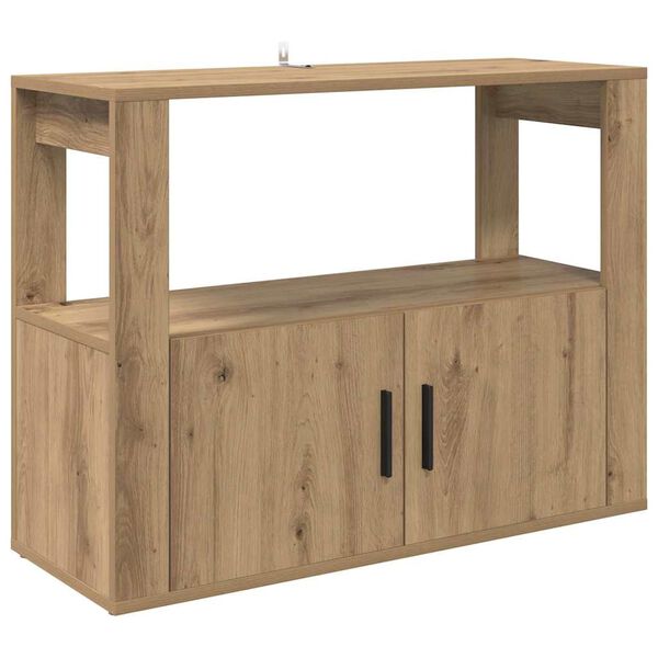 vidaXL Buffet ch&ecirc;ne artisanal 80 x 30 x 60 cm Bois d'ing&eacute;nierie