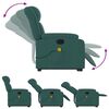 vidaXL Fauteuil inclinable de massage Vert fonc&eacute; Tissu