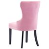 vidaXL Chaises &agrave; manger lot de 4 rose velours