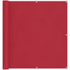 vidaXL &Eacute;cran de balcon Rouge 110 x 400 cm Tissu Oxford