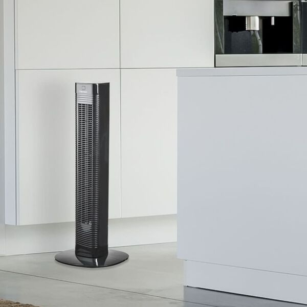 Bestron Ventilateur tour avec t&eacute;l&eacute;commande AFT80ZRC 80 cm 50 W Noir