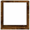 vidaXL Étagères murales sous forme de cube 2 pcs chêne fumé 30x15x30cm