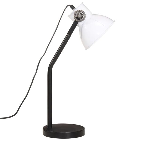 vidaXL Lampe de bureau 25 W blanc 17x17x60 cm E27