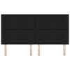 vidaXL T&ecirc;te de lit avec t&ecirc;te de lit Noir 180 cm Cuir synth&eacute;tique