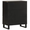 vidaXL Buffet noir 60x33x75 cm bois massif de manguier