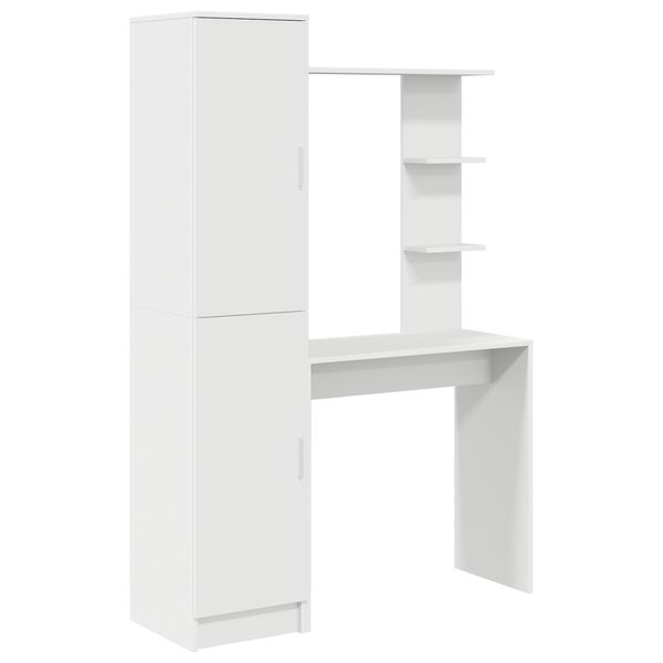 vidaXL Bureau 2 pcs Blanc