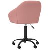 vidaXL Chaises pivotantes &agrave; manger lot de 6 rose velours