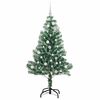vidaXL Arbre de Noël artificiel floconné de neige avec lumière LED