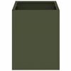 vidaXL Cache-pot de jardin Vert olive 32 x 32 x 40 cm