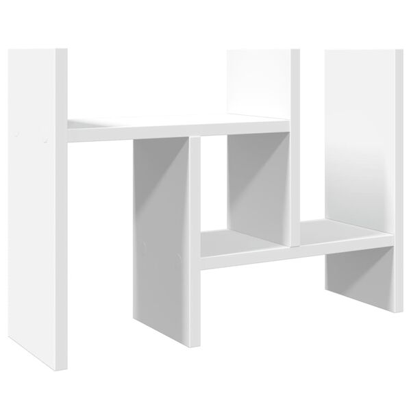 vidaXL Organisateur de bureau blanc 34,5x15,5x35,5cm bois d'ing&eacute;nierie