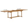 vidaXL Ensemble &agrave; manger de jardin 9 pcs Bois de teck massif