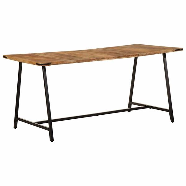 vidaXL Table &agrave; manger 160x80x75 cm bois de manguier massif