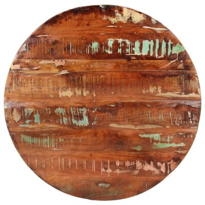 vidaXL Dessus de table Ø 70x3,8 cm rond bois massif de récupération