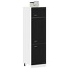 vidaXL Armoire suspendue avec &eacute;tag&egrave;re Lyon Ch&ecirc;ne noir 60 x 31 x 207 cm