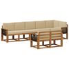 vidaXL Ensemble de canap&eacute;s d'ext&eacute;rieur 8 pcs Naturel et Beige