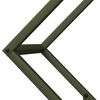 vidaXL Portant de bois chauffage vert olive 60x25x60 cm