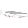vidaXL Cadre de lit sans matelas cire marron 100x200cm bois pin massif