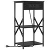 vidaXL Cabinet de chevet Ch&ecirc;ne noir 41 x 31 x 76 cm Bois d'ing&eacute;nierie
