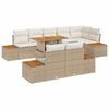 vidaXL Ensemble de canap&eacute; de jardin 9 pc Beige et cr&egrave;me