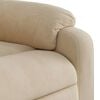 vidaXL Fauteuil inclinable crème tissu microfibre