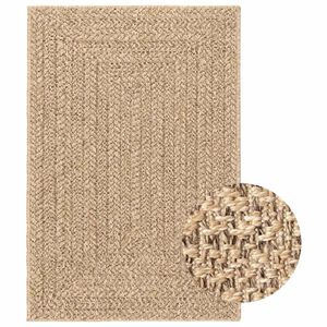 vidaXL Tapis ZIZUR 140x200 cm aspect de jute int&eacute;rieur et ext&eacute;rieur
