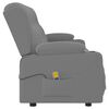 vidaXL Fauteuil inclinable et porte-gobelets 4 places gris similicuir