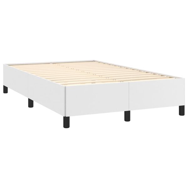 vidaXL Cadre de lit sans matelas blanc 120x200 cm similicuir