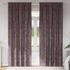vidaXL Rideaux en velours 2 pcs Marron 245 x 140 cm Velours