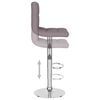 vidaXL Tabouret de bar Taupe Tissu