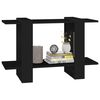 vidaXL Bibliothèque/Séparateur de pièce Noir 80x30x51 cm