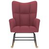 vidaXL Chaise à bascule Rouge bordeaux Tissu