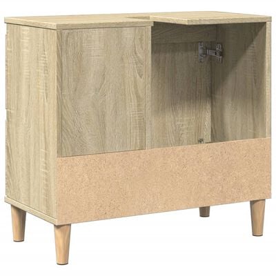 vidaXL Armoire salle de bain chêne sonoma 65x33x60 cm