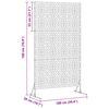 vidaXL &Eacute;cran de confidentialit&eacute; Anthracite 100 x 50 x 180 cm Acier