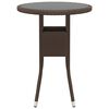 vidaXL Ensemble de bistro de jardin 3 pcs poly rotin et verre trempé