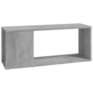 vidaXL Meuble TV Gris b&eacute;ton 80x24x32 cm Bois d'ing&eacute;nierie