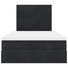 vidaXL Cadre de lit ottoman avec matelas noir 120x200 cm velours
