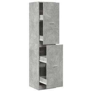 vidaXL Armoire d'apothicaire gris b&eacute;ton 40x41x174,5 cm bois ing&eacute;nierie