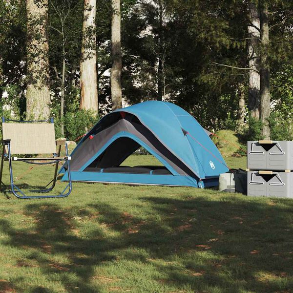 vidaXL Tente de camping 1 personne bleu imperméable