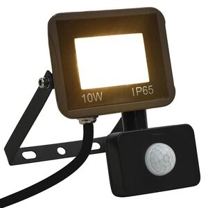 vidaXL Projecteur &agrave; LED avec capteur 10 W Blanc chaud