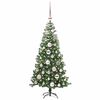 vidaXL Sapin de No&euml;l avec 150 LED avec support Vert 120 cm PVC
