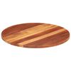 vidaXL Dessus de table bois massif d'acacia rond 25-27 mm 70 cm