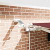 vidaXL Auvent r&eacute;tractable automatique avec LED bordeaux 450x300 cm