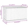 vidaXL Boîte de rangement de jardin Gris 171x99x93 cm