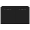 vidaXL Armoire murale Noir 60x36,5x35 cm Bois d'ing&eacute;nierie