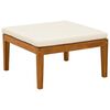 vidaXL Repose-pieds de jardin avec coussin Bois d'Acacia Massif